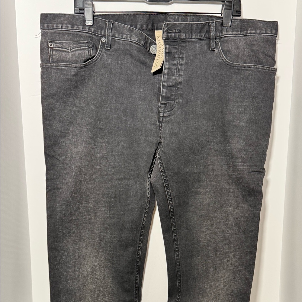 Burberry Gray Relaxed Jeans with Washed Finish
